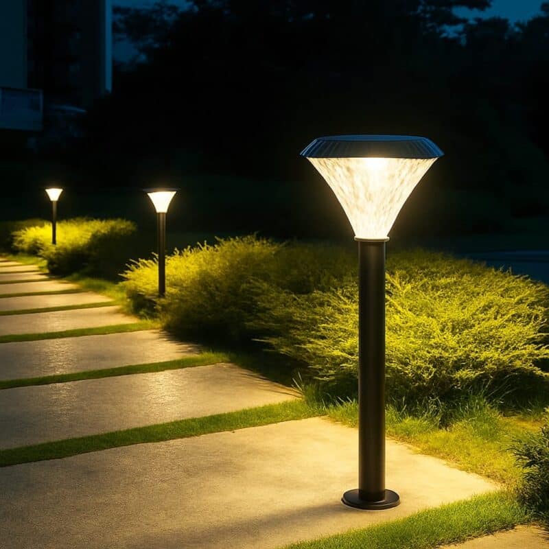 עמוד תאורה סולארי לגינה-פתרון תאורה דקורטיבי