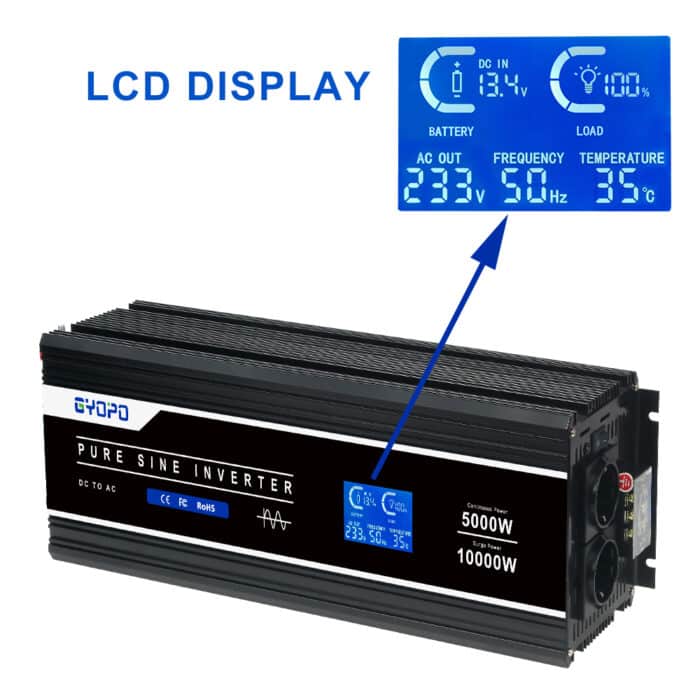 ממיר מתח ac\dc 5000w סינוס טהור 24v\48v