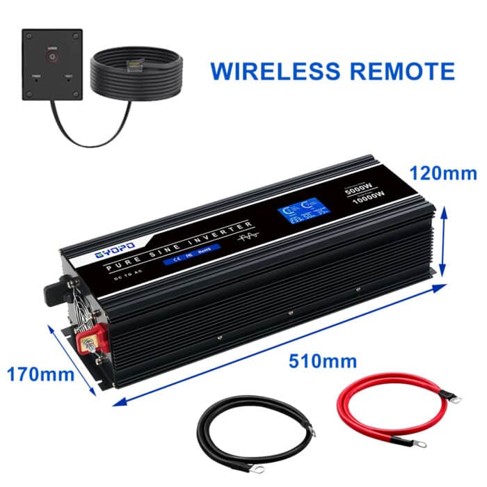 ממיר מתח ac\dc 5000w סינוס טהור 24v\48v