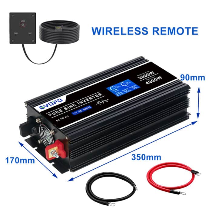 ממיר מתח 1000w ac\dcסינוס טהור 12v\24v\48v ממירי מתח למערכות סולאריות