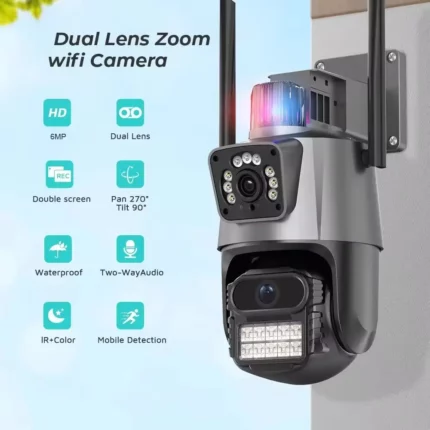 מצלמת אבטחה -wifi 9mp ptz securecam wifi
