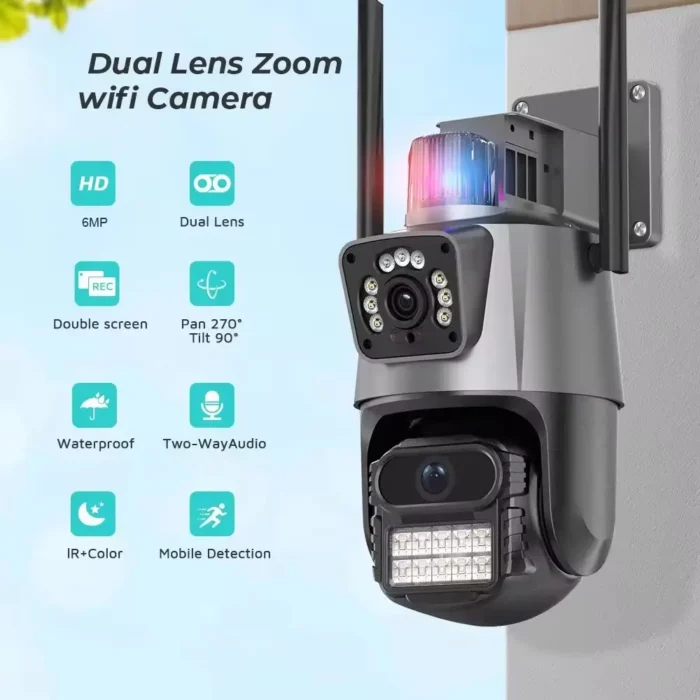 מצלמת אבטחה -wifi 9mp ptz securecam wifi