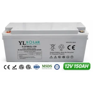 מצבר ג'ל פריקה עמוקה 12v 150 ah