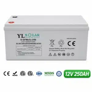 gelmax power-מצבר למערכת סולארית פריקה עמוקה ג"ל 12v 250 ah