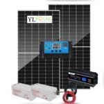 מערכת סולארית 2000w כולל מצברים בקר וממיר