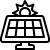 סמל שחור מערכות סולאריות