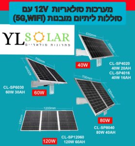 מערכת סולארית קטנה ממגוון גדלים