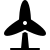 אייקון טורבינת רוח שחור