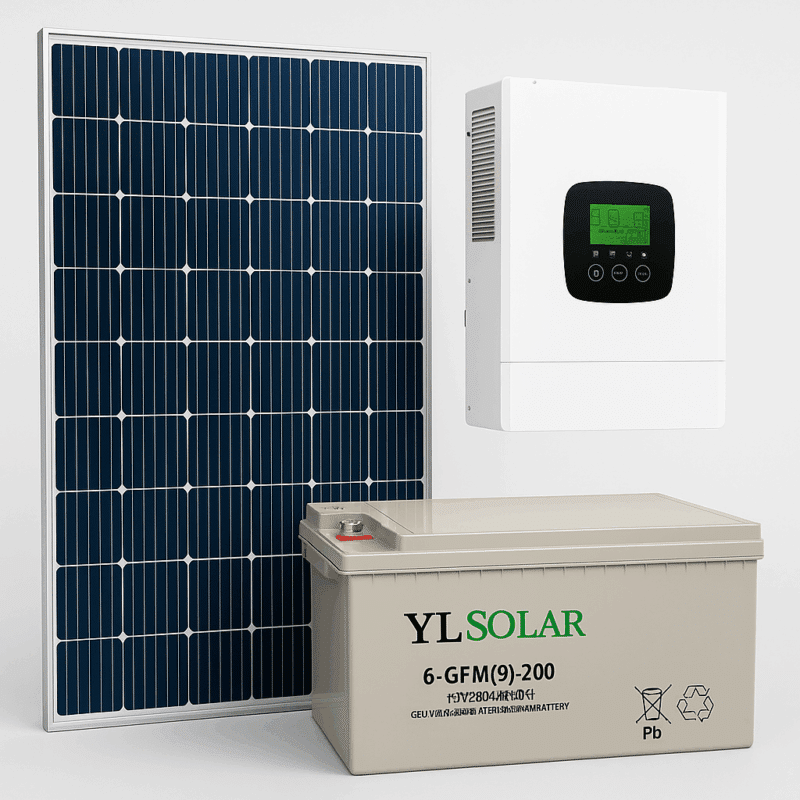 מערכת סולארית עם אגירה אוף גריד-מערכת סולארית קטנה לשעת חירום