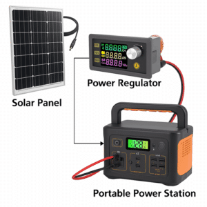 ספק כוח מתכוונן לפאנל סולארי