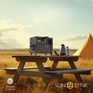 תחנת כוח ניידת Sunsynk Mobile Contour 2000 עם יציאות AC DC ו-USB